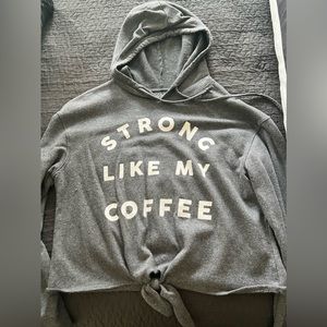 Gold Rush crop hoodie